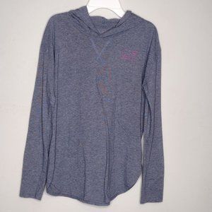 Vineyard Vines pullover blue w/ pink hoodie size XL